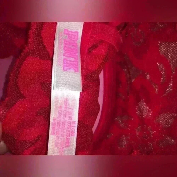 Victoria’s Secret Red Lace Push Up Bralette size M - Picture 7 of 9
